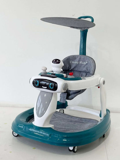 Multifunctional anti-rollover baby and child walker