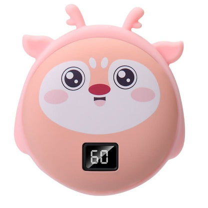Mini chauffe-mains Panda rechargeable – affichage digita