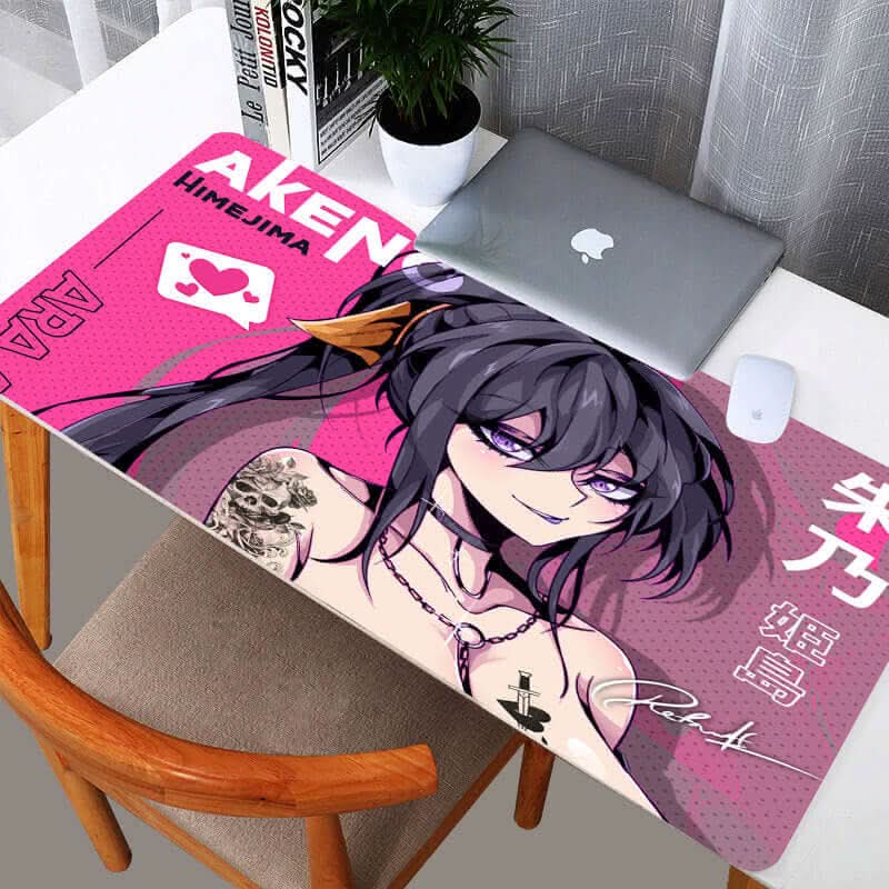 Tapis de souris à motif technologique – impression thermique unilatérale, surface lisse, base antidérapante, design futuriste