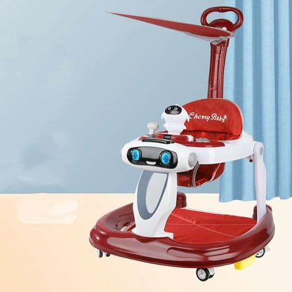 Multifunctional anti-rollover baby and child walker