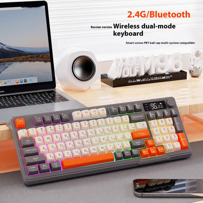 Clavier russe sans fil à double mode