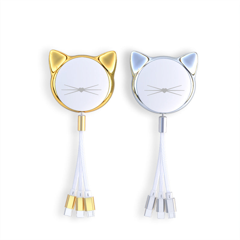 Mignonne voiture à câble de données à fonction télescopique