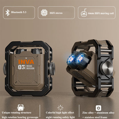 Casque Bluetooth Intrusion Jet – design mécanique e-sport, style sac à dos futuriste