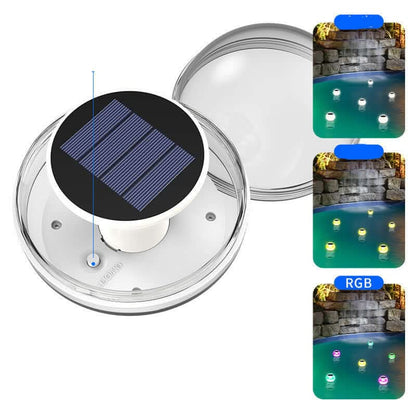 Floating solar lights