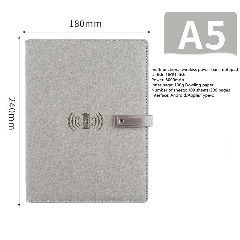 Bloc-notes Multifonction avec Batterie Externe et Clé USB