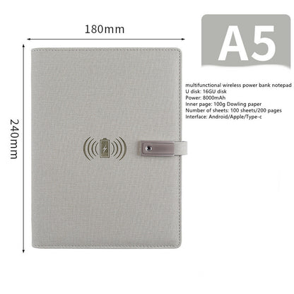 Bloc-notes Multifonction avec Batterie Externe et Clé USB