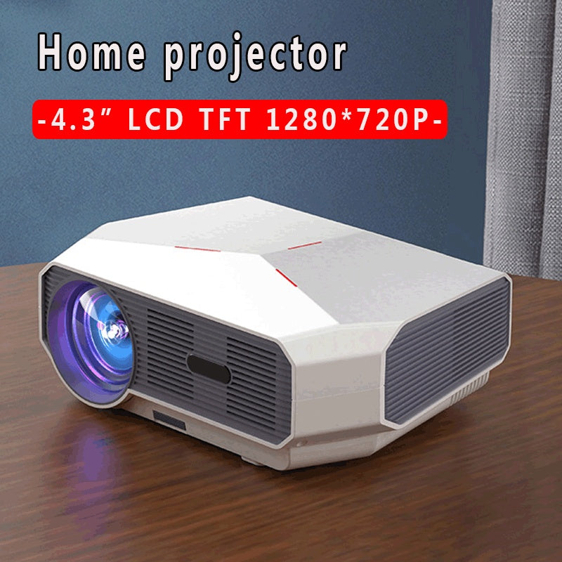 Mini projecteur portable 1080P HD – WiFi, commande vocale, compatible smartphone, usage maison