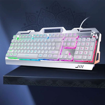 Silver Eagle V2G5 – Metallic Keyboard, Gaming Mouse &amp; Stereo Headset Bundle