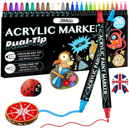 Set of 26 acrylic paint markers