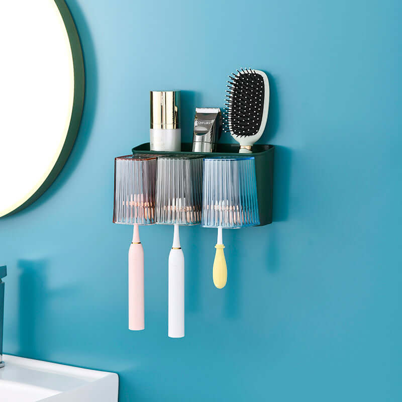 Porte-brosse à dents mural sans perçage