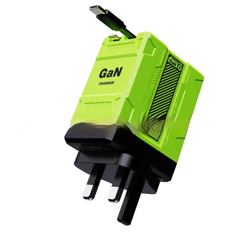 Prise de charge rapide en nitrure de gallium F2, câble flexible double
