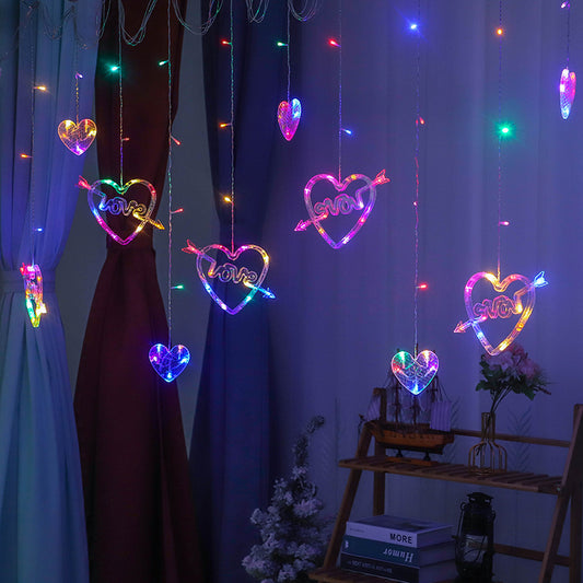 Rideau lumineux LED “Love” – Décoration romantique pour chambre et fêtes