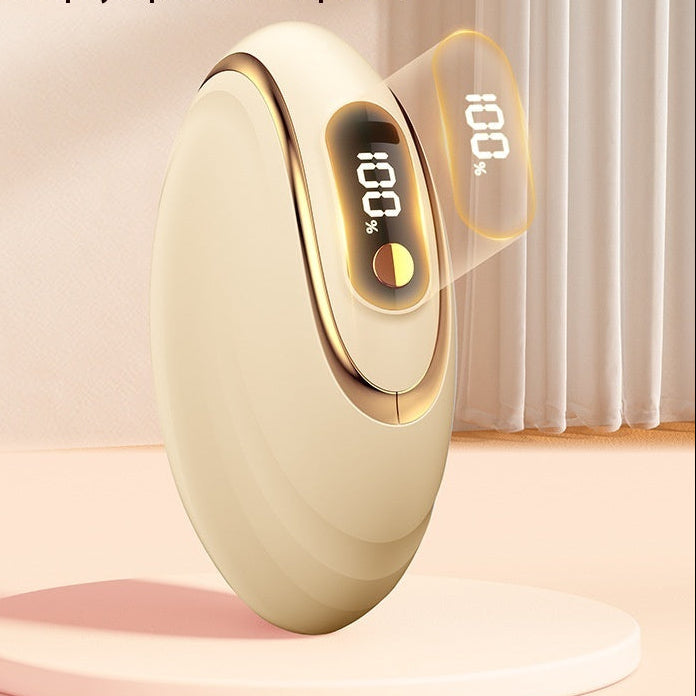 Chauffe-mains digital électroplaqué – affichage numérique, rechargeable USB, 3 capacités, 2 couleurs