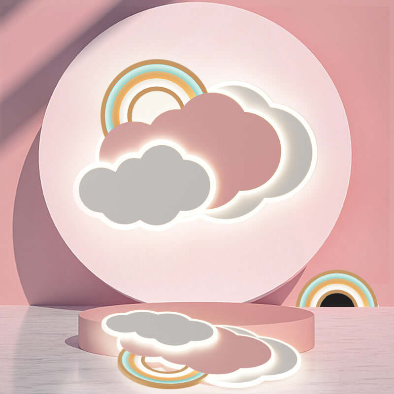Plafonnier Enfant Nuage Arc-en-Cie