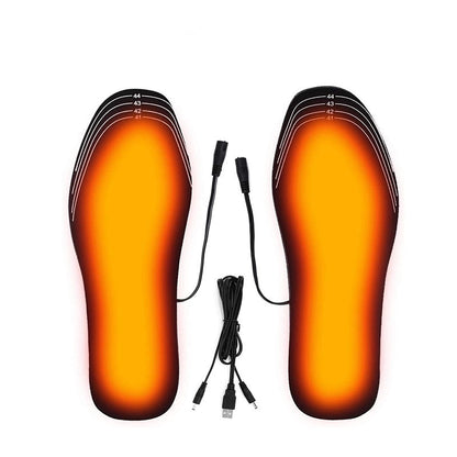 Semelles chauffantes USB – découpables, chaleur hivernale, pour bottes et baskets