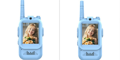 Mini Talkies‑Walkies Vidéo Sans Fil – Pack de 2 Intercom Rechargeables pour Enfants