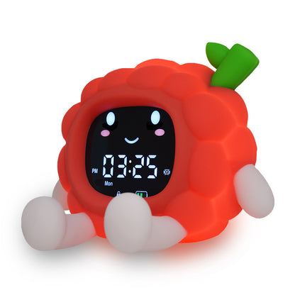 Cartoon Lychee Alarm Clock White Noise Mobile Phone Holder Multifunctional