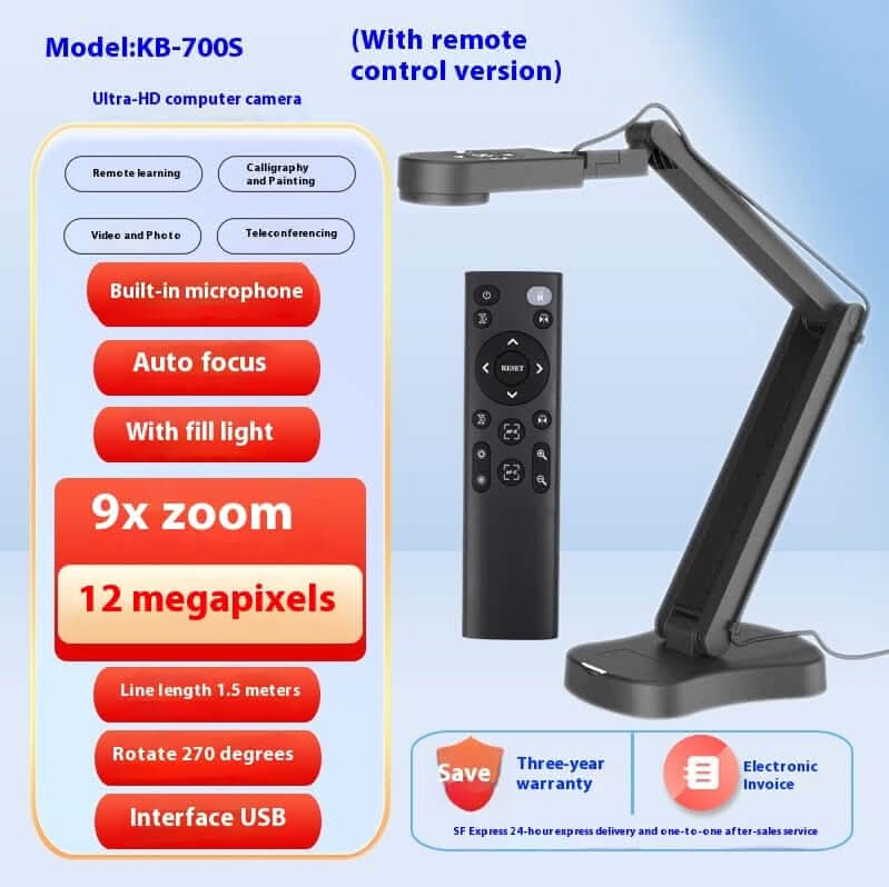 Caméra d'ordinateur en direct avec microphone–équipement de photographie et de vidéo ️ Les Visionnaires
