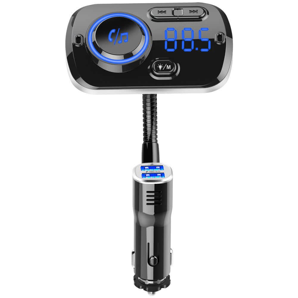 Lecteur MP3 voiture BC49AQ – Bluetooth, FM, USB, LED, appels mains libres, Les Visionnaires