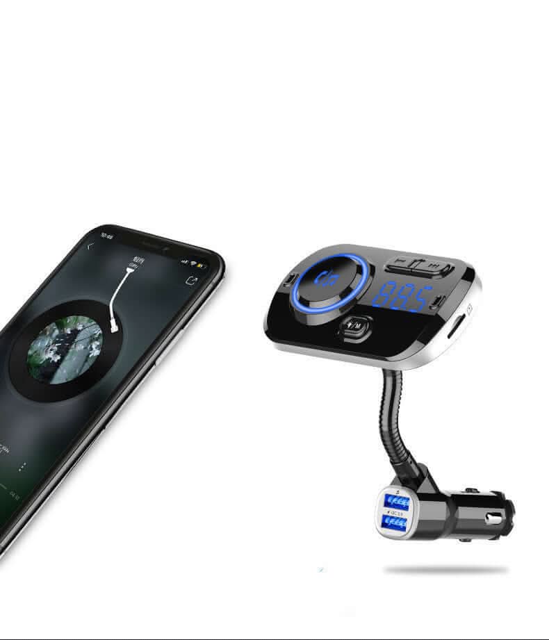 Lecteur MP3 voiture BC49AQ – Bluetooth, FM, USB, LED, appels mains libres, Les Visionnaires