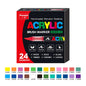 Soft tip liquid acrylic marker