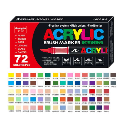 Soft tip liquid acrylic marker