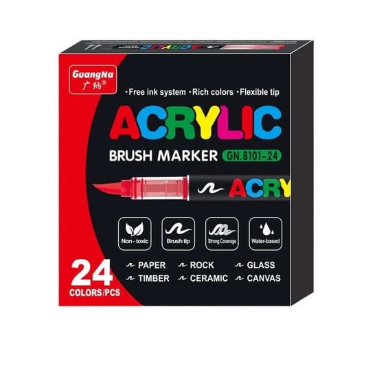 Soft tip liquid acrylic marker