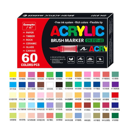 Soft tip liquid acrylic marker