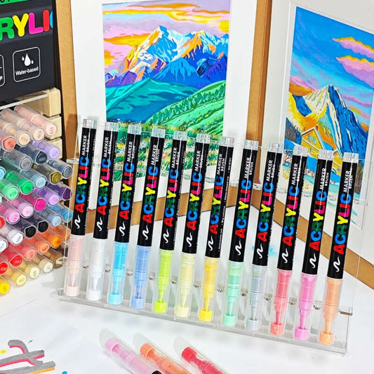Soft tip liquid acrylic marker