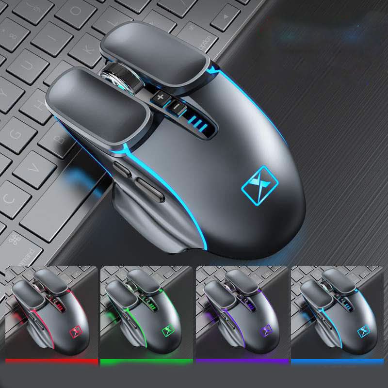 Souris sans fil rechargeable – design minimaliste, 6 boutons, 3500 DPI