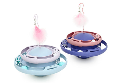 Self-healing Artifact Teasing Cat Stick Kitten Tumbler Turntable Pets Toy