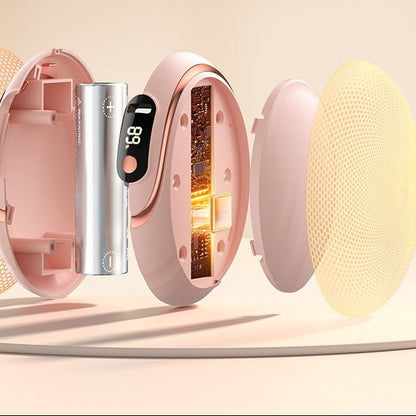 Chauffe-mains digital électroplaqué – affichage numérique, rechargeable USB, 3 capacités, 2 couleurs