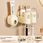Bathroom Rack Punch-free Wall-mounted Toothbrush Cup Rack