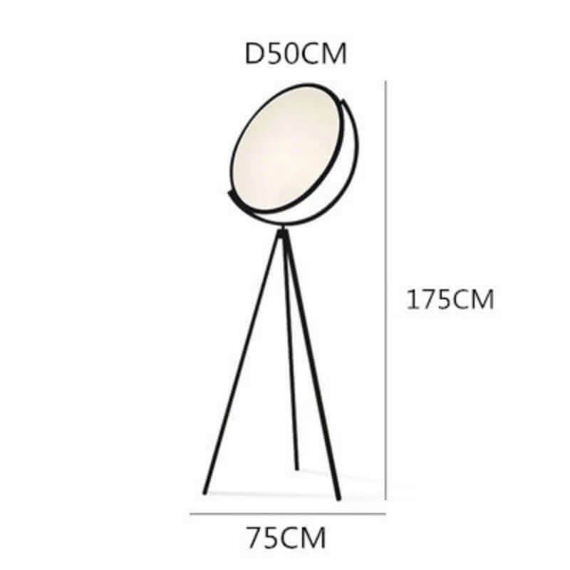 Lampe sur pied trépied