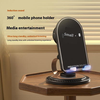 Support de téléphone multifonction pliable – audio intégré, bureau, design compact