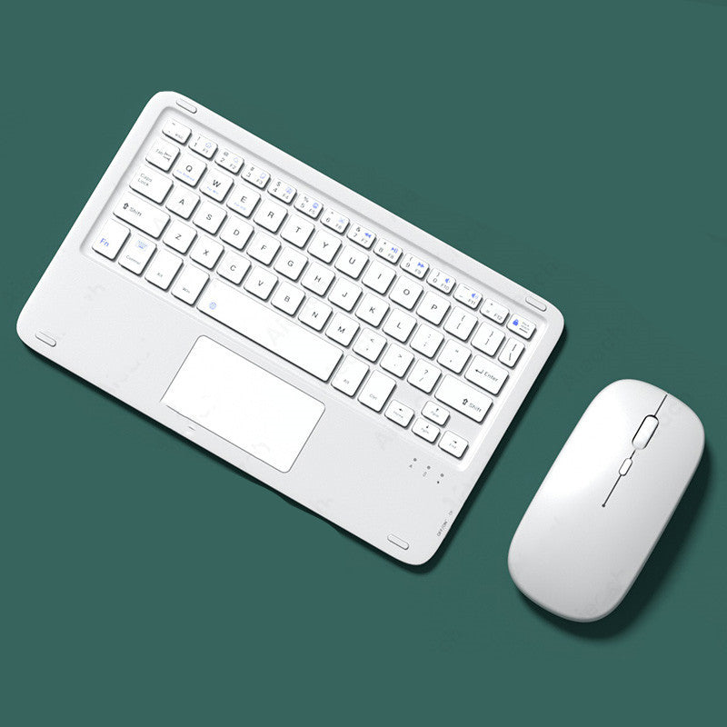 Souris sans fil silencieuse avec clavier tactile