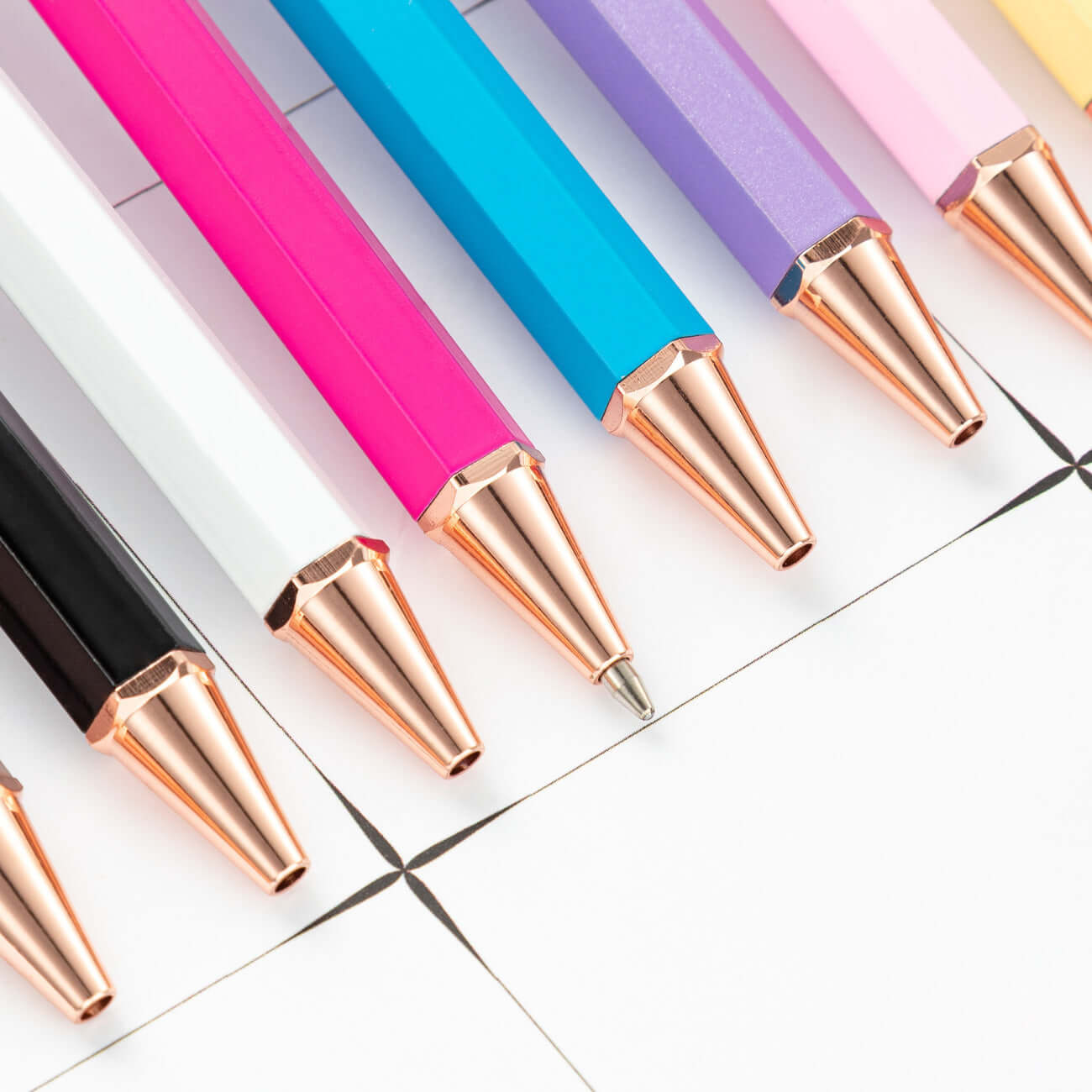 Stylo à Bille Métallique Hexagonal