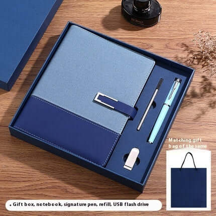 Carnet d’affaires épaissi en cuir souple