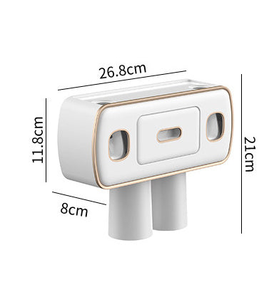 Wall-mounted Punch-free Multi-functional Toothbrush Rack