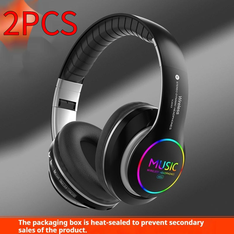 Wireless Sports Bluetooth Headphone Head-mounted Metal Stereo E-sports Low Latency