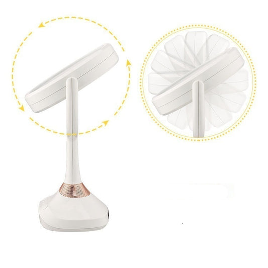 Miroir cosmétique double face – grossissant, rotation 360°, format bureau, surface HD