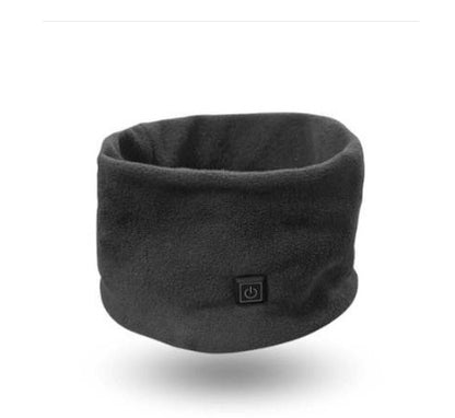 Tour de cou chauffant pour le sport – résistant au froid, USB rechargeable, polaire douce, 4 couleurs