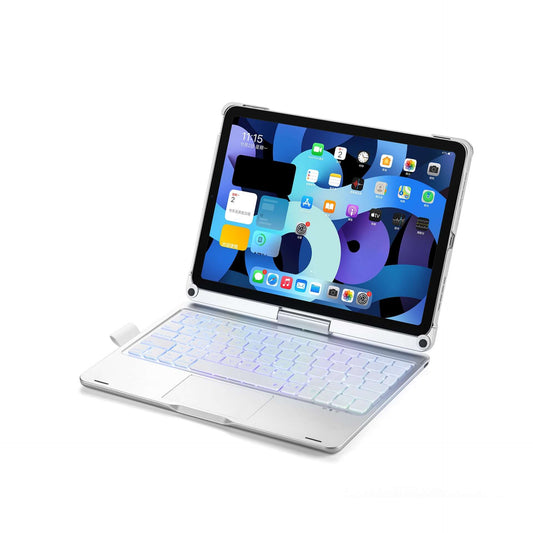 Clavier argenté Miaocontrol rotatif 360° – clavier universel Bluetooth pour tablette