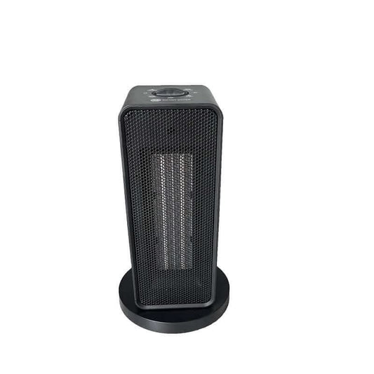 Chauffage vertical oscillant – 1200W, bouton mécanique, lumière intégrée, 3 vitesses