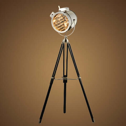 Lampadaire de scène style industriel trépied