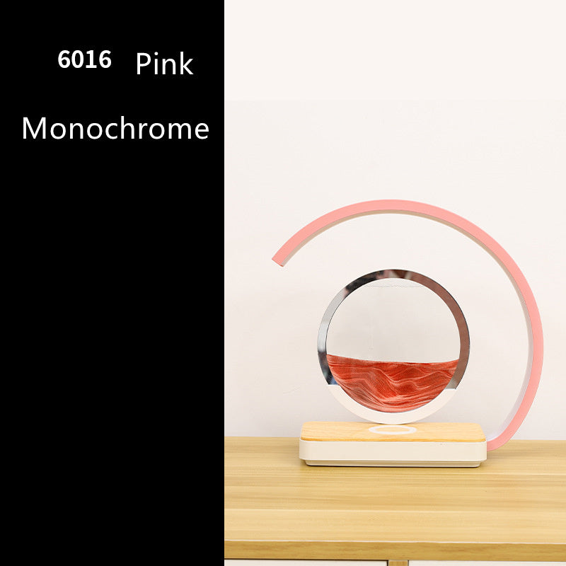 Lampe créative sablier LED 3D – décompression, peinture sable mouvant