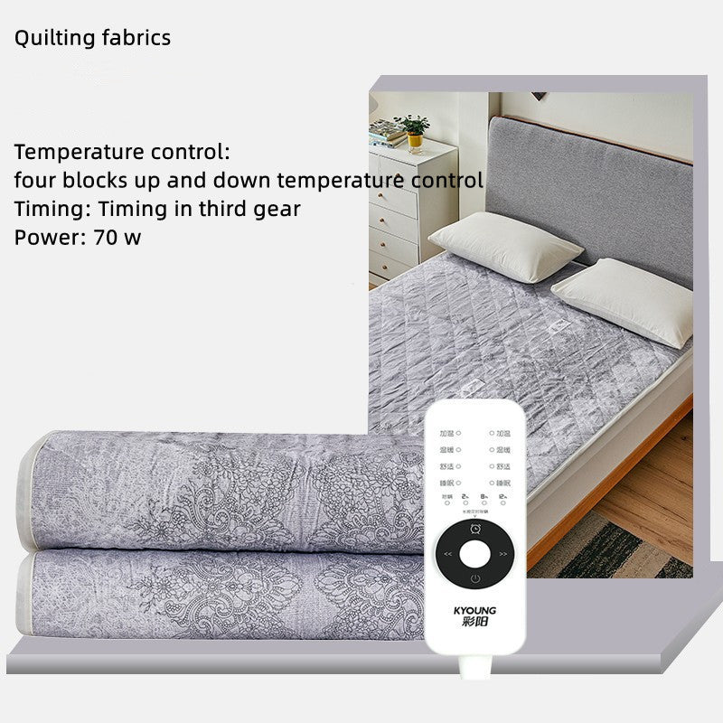 Matelas chauffant électrique anti-acariens – format simple ou double, contrôle indépendant, idéal pour dortoir ou chambre