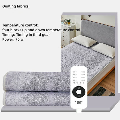 Matelas chauffant électrique anti-acariens – format simple ou double, contrôle indépendant, idéal pour dortoir ou chambre