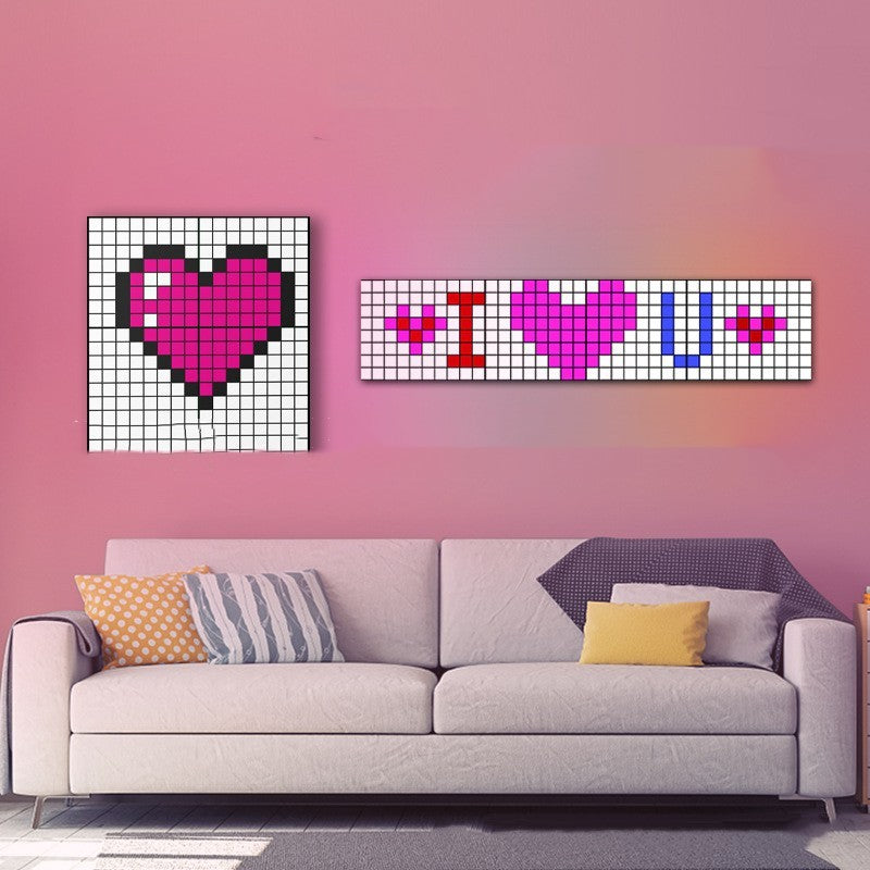 Écran pixelisé DIY Bluetooth – affichage LED personnalisable, éclairage d’ambiance gaming, compatible e-sport et streaming