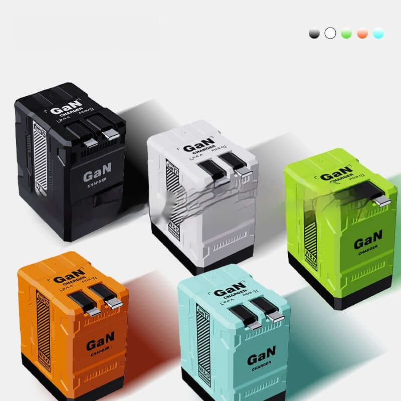 Prise de charge rapide en nitrure de gallium F2, câble flexible double